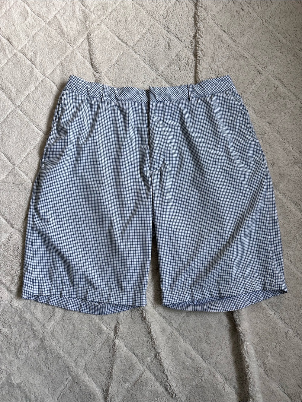 Walter Hagen | Blue and White Checkered Shorts | Size 34
